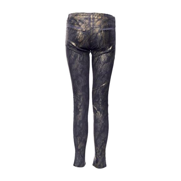 JBRAND Golden Snakeskin Print Pants |Size: 25| - Picture 3 of 9